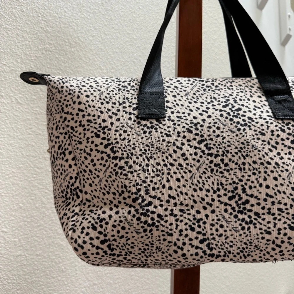 Anthropologie Mali & Lili Brand New Cream & Black Weekender Travel Bag